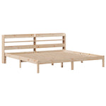 Sengeramme Med Madrass 200X200 Cm Heltre Furu