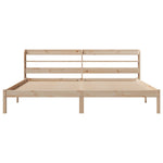 Sengeramme Med Madrass 200X200 Cm Heltre Furu