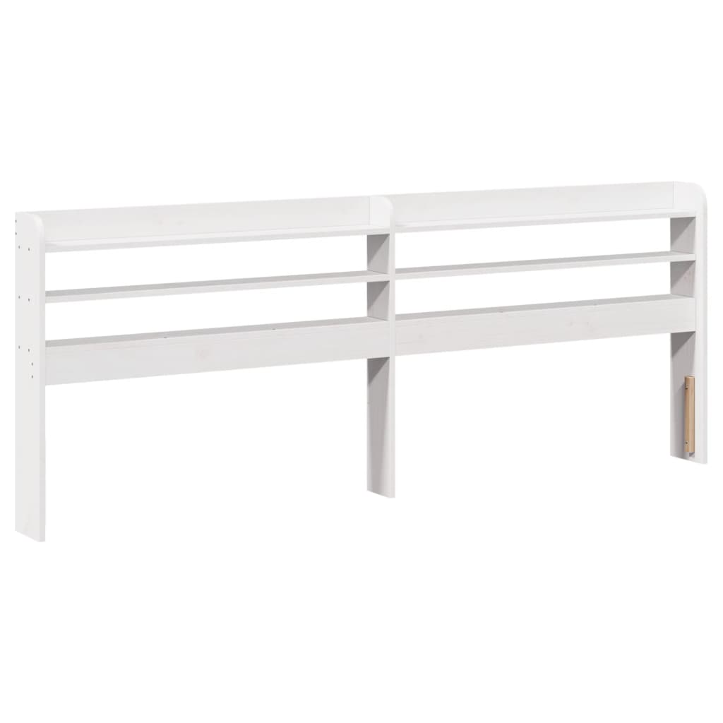 Sengeramme Med Madrass Hvit 200X200 Cm Heltre Furu
