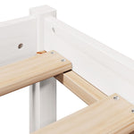 Sengeramme Uten Madrass Hvit 75X190 Cm Heltre Furu