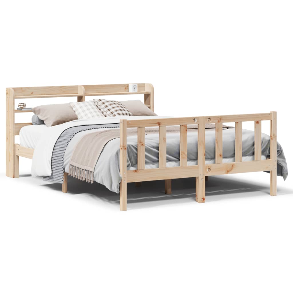 Sengeramme Uten Madrass 140X190 Cm Heltre Furu