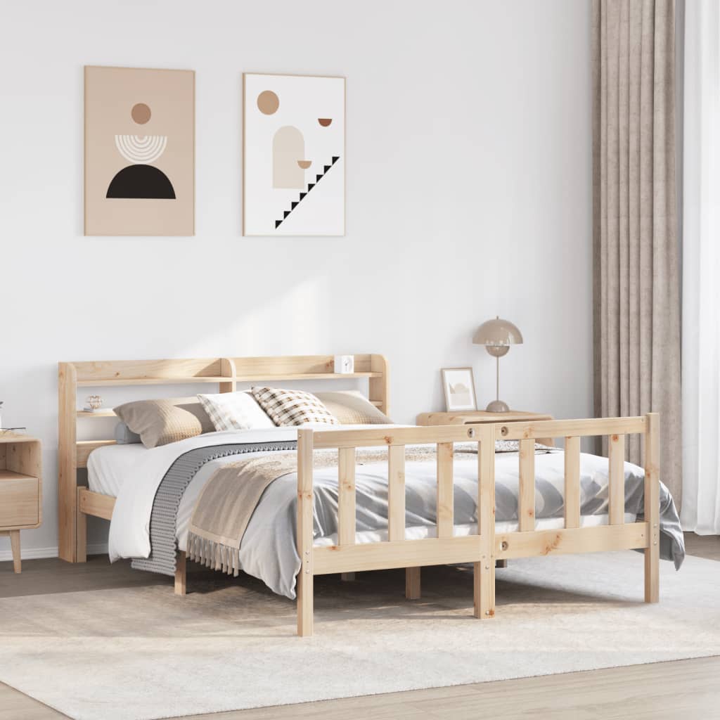 Sengeramme Uten Madrass 140X190 Cm Heltre Furu