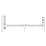 Sengeramme Med Hodegavl Hvit 90X190 Cm Heltre Furu