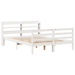 Sengeramme Med Hodegavl Hvit 120X190 Cm Heltre Furu