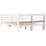 Sengeramme Med Hodegavl Hvit 120X190 Cm Heltre Furu