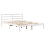 Sengeramme Med Hodegavl Hvit 140X190 Cm Heltre Furu