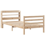 Sengeramme Med Hodegavl 90X200 Cm Heltre Furu