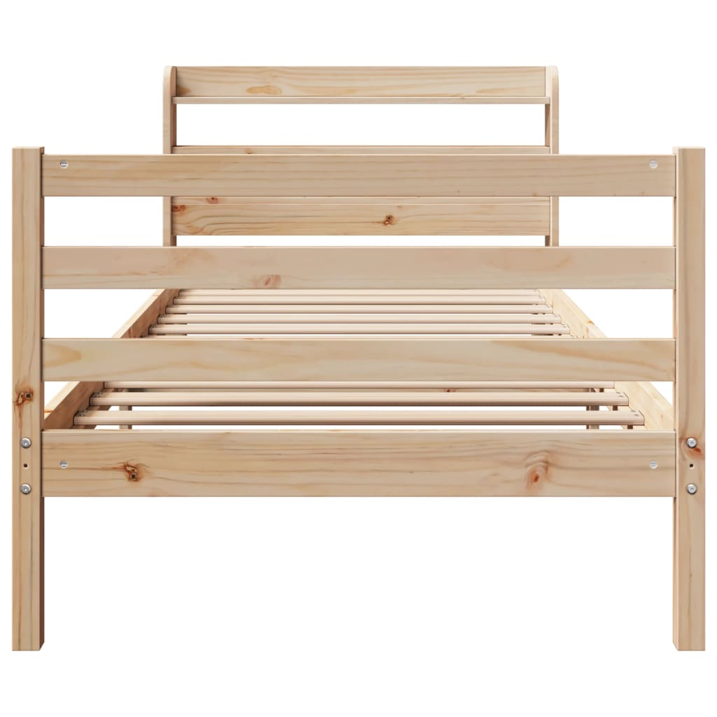 Sengeramme Med Hodegavl 90X200 Cm Heltre Furu