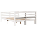 Sengeramme Med Hodegavl Hvit 120X200 Cm Heltre Furu