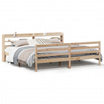 Sengeramme Med Hodegavl 200X200 Cm Heltre Furu