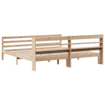 Sengeramme Med Hodegavl 200X200 Cm Heltre Furu