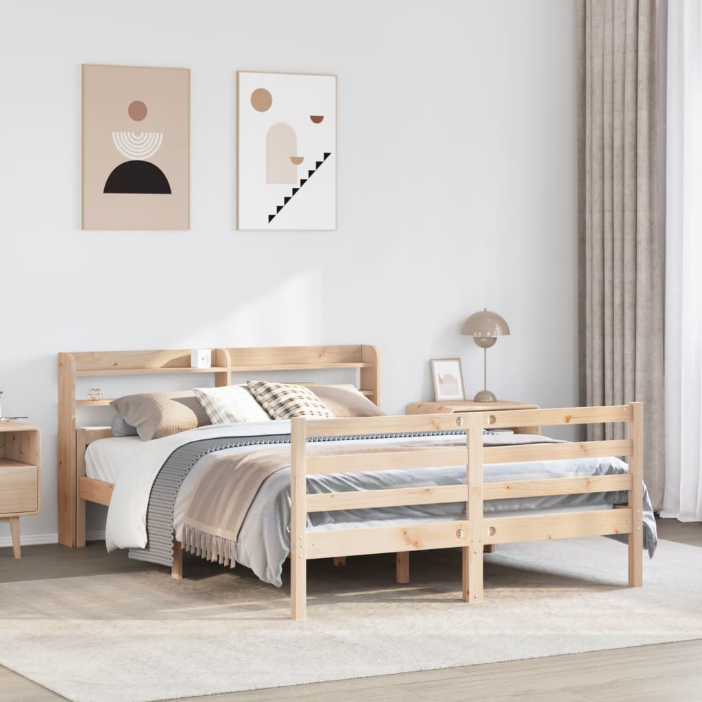Sengeramme Med Hodegavl 140X200 Cm Heltre Furu