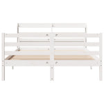 Sengeramme Med Hodegavl Hvit 140X200 Cm Heltre Furu