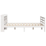 Sengeramme Med Hodegavl Hvit 140X200 Cm Heltre Furu