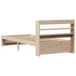 Sengeramme Med Hodegavl 75X190 Cm Heltre Furu