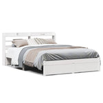 Sengeramme Med Hodegavl Hvit 140X190 Cm Heltre Furu