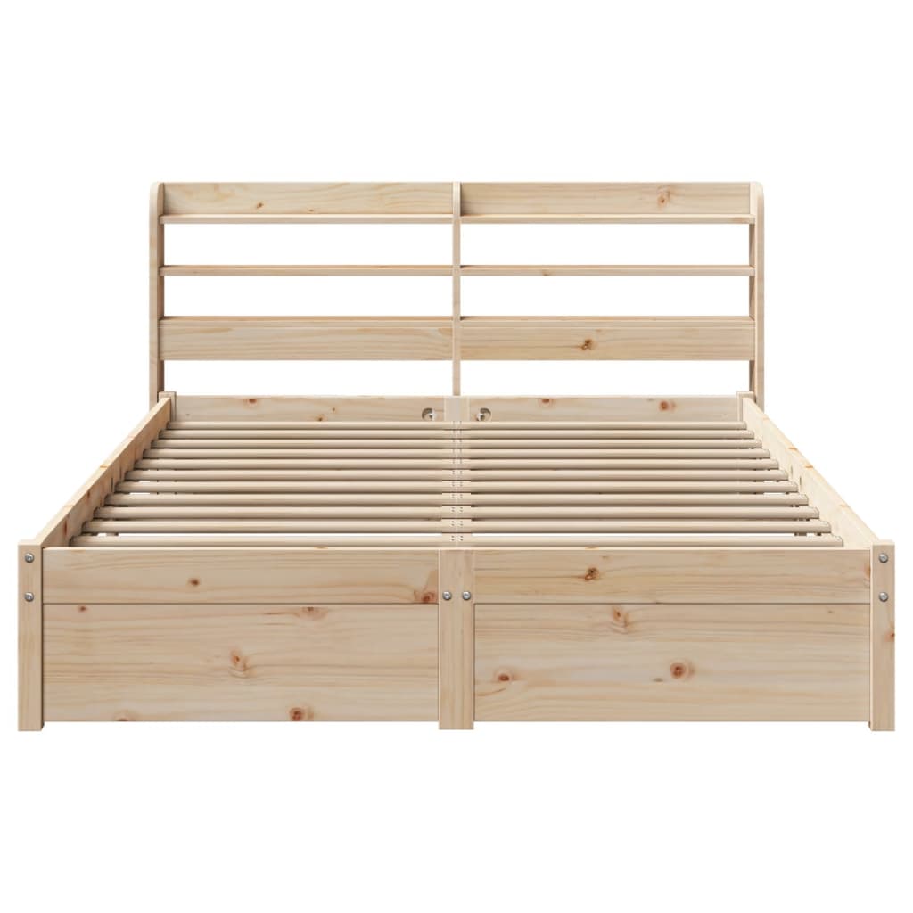 Sengeramme Med Hodegavl 120X200 Cm Heltre Furu