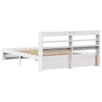 Sengeramme Med Hodegavl Hvit 120X200 Cm Heltre Furu