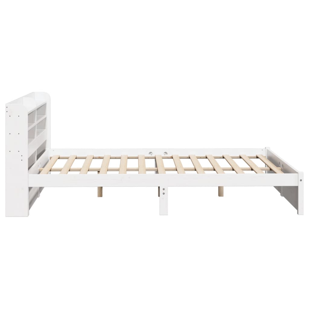 Sengeramme Med Hodegavl Hvit 140X200 Cm Heltre Furu