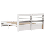 Sengeramme Med Hodegavl Hvit 140X200 Cm Heltre Furu