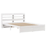 Sengeramme Med Hodegavl Hvit 150X200 Cm Heltre Furu