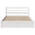 Sengeramme Med Hodegavl Hvit 160X200 Cm Heltre Furu