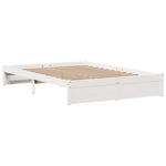 Sengeramme Med Hodegavl Hvit 160X200 Cm Heltre Furu