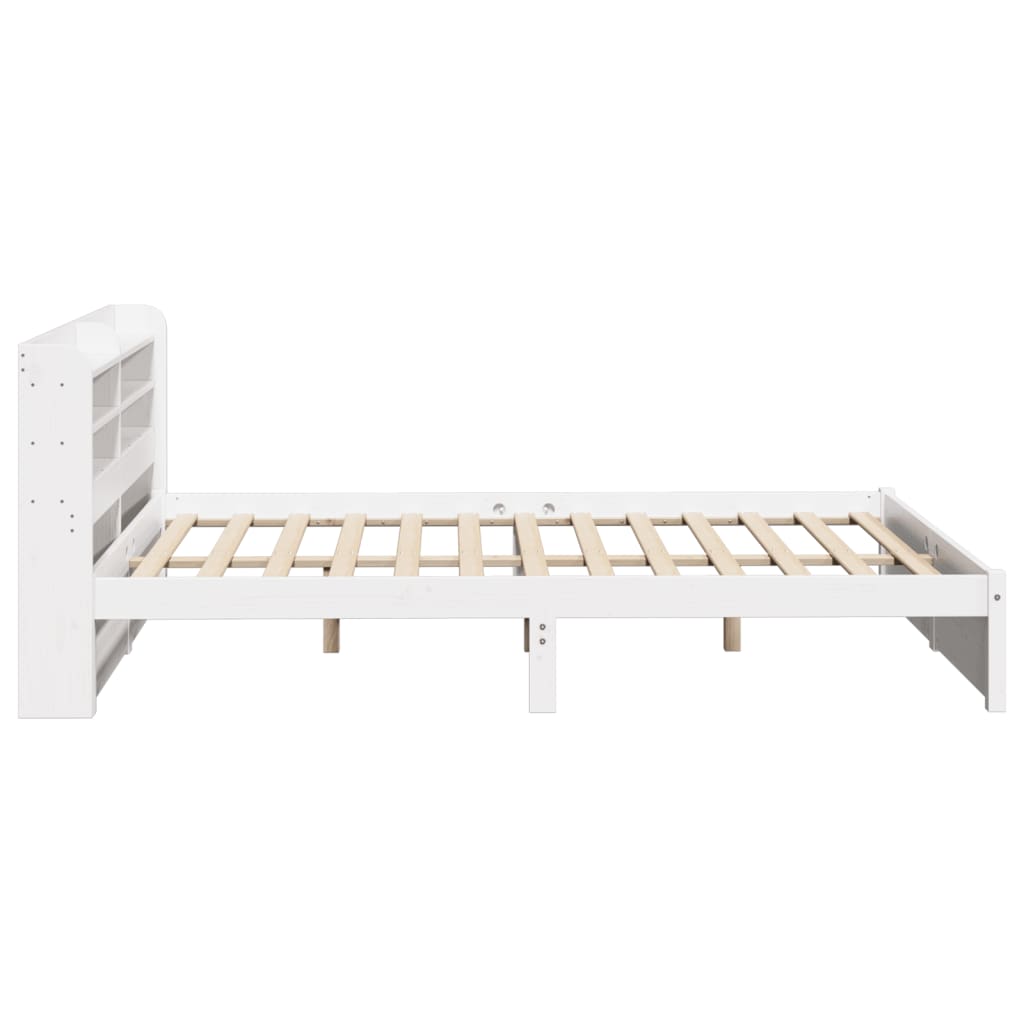 Sengeramme Med Hodegavl Hvit 160X200 Cm Heltre Furu