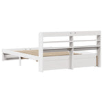 Sengeramme Med Hodegavl Hvit 160X200 Cm Heltre Furu