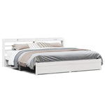 Sengeramme Med Hodegavl Hvit 180X200 Cm Heltre Furu