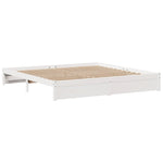 Sengeramme Med Hodegavl Hvit 180X200 Cm Heltre Furu