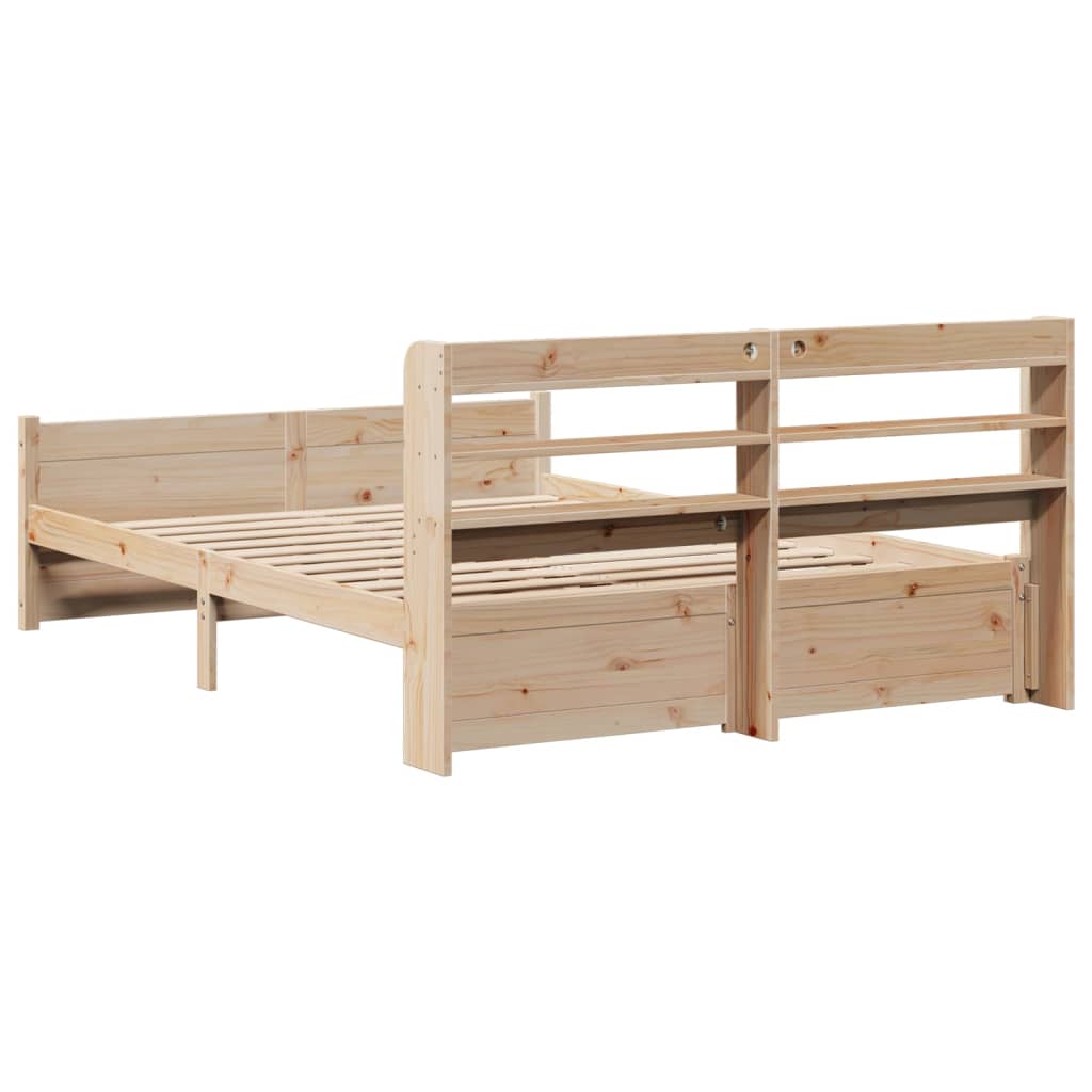 Sengeramme Med Hodegavl 135X190 Cm Heltre Furu