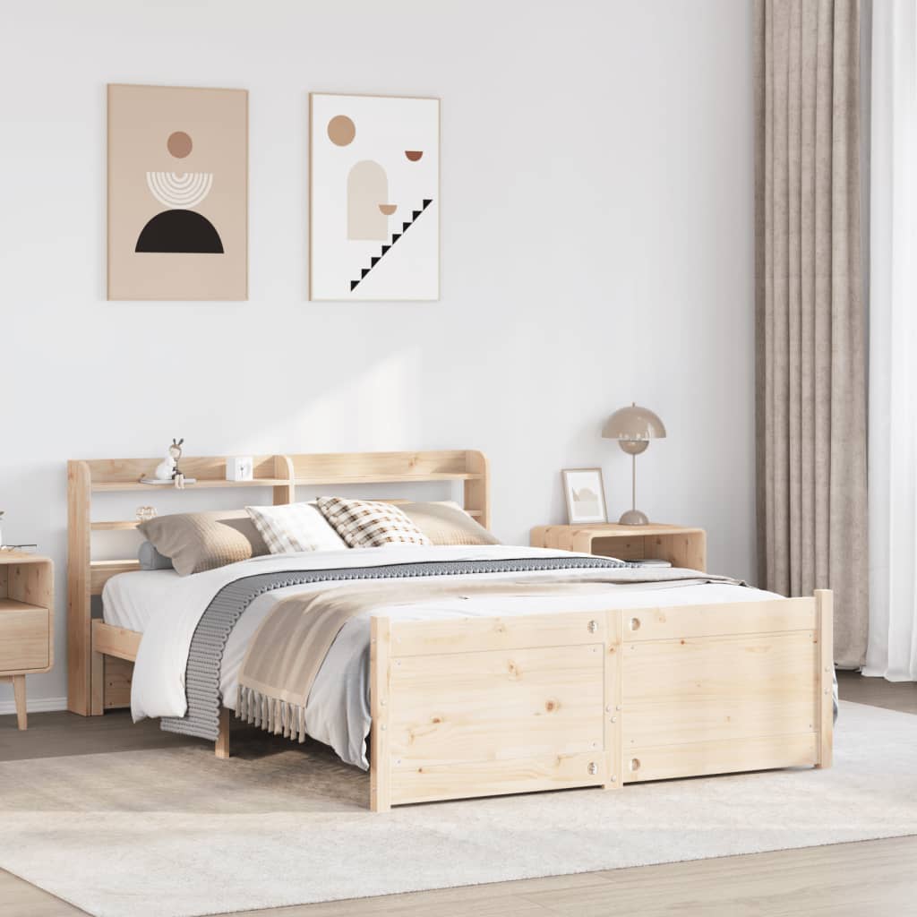 Sengeramme Med Hodegavl 135X190 Cm Heltre Furu