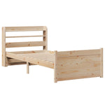 Sengeramme Med Hodegavl 90X200 Cm Heltre Furu