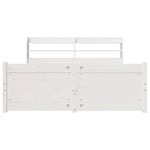 Sengeramme Med Hodegavl Hvit 140X200 Cm Heltre Furu