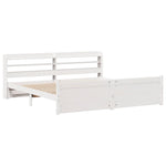 Sengeramme Med Hodegavl Hvit 180X200 Cm Heltre Furu