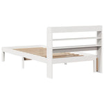 Sengeramme Med Hodegavl Hvit 90X200 Cm Heltre Furu