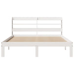Sengeramme Med Hodegavl Hvit 120X200 Cm Heltre Furu