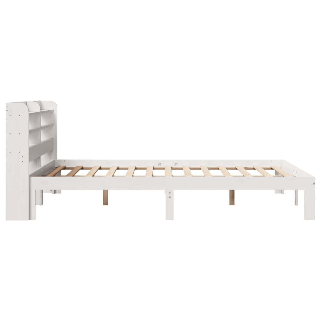 Sengeramme Med Hodegavl Hvit 120X200 Cm Heltre Furu