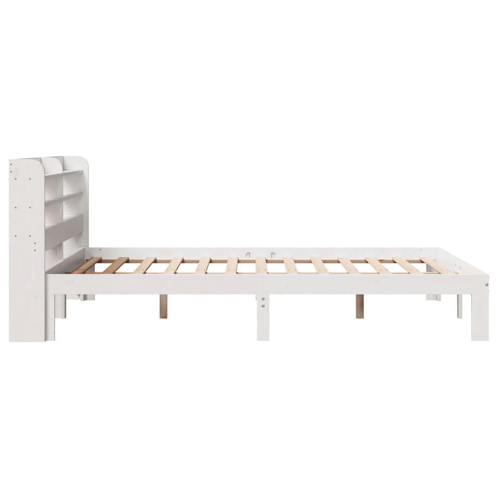Sengeramme Med Hodegavl Hvit 160X200 Cm Heltre Furu