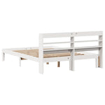 Sengeramme Med Hodegavl Hvit 160X200 Cm Heltre Furu