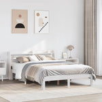 Sengeramme Med Hodegavl Hvit 160X200 Cm Heltre Furu