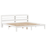 Sengeramme Med Hodegavl Hvit 180X200 Cm Heltre Furu