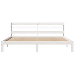 Sengeramme Med Hodegavl Hvit 180X200 Cm Heltre Furu