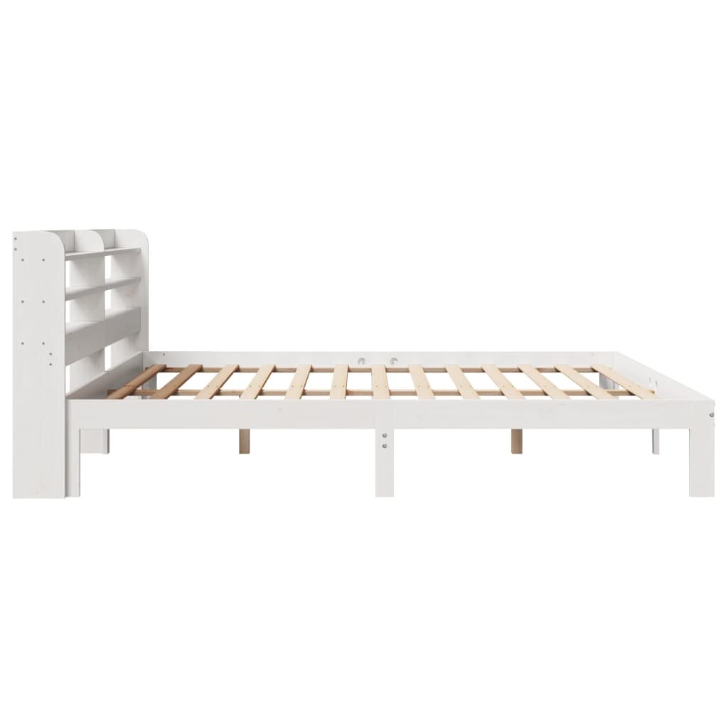 Sengeramme Med Hodegavl Hvit 180X200 Cm Heltre Furu
