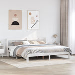 Sengeramme Med Hodegavl Hvit 180X200 Cm Heltre Furu
