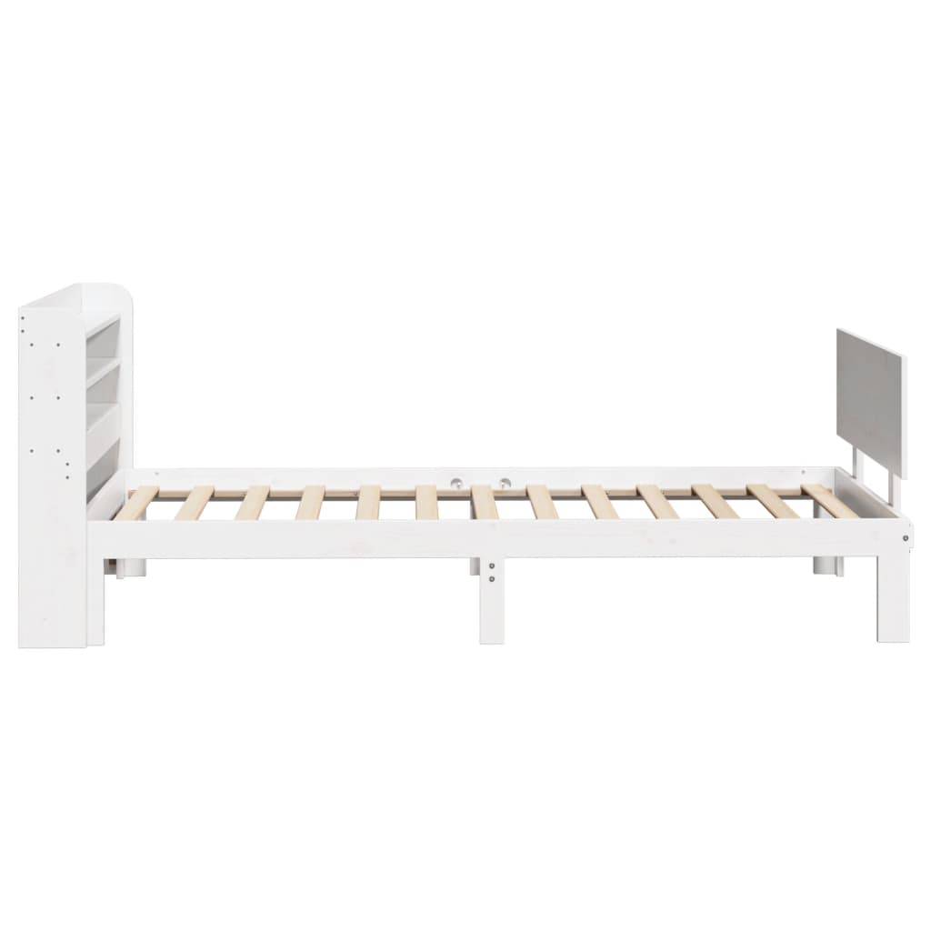Sengeramme Med Hodegavl Hvit 100X200 Cm Heltre Furu