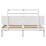 Sengeramme Med Hodegavl Hvit 120X200 Cm Heltre Furu