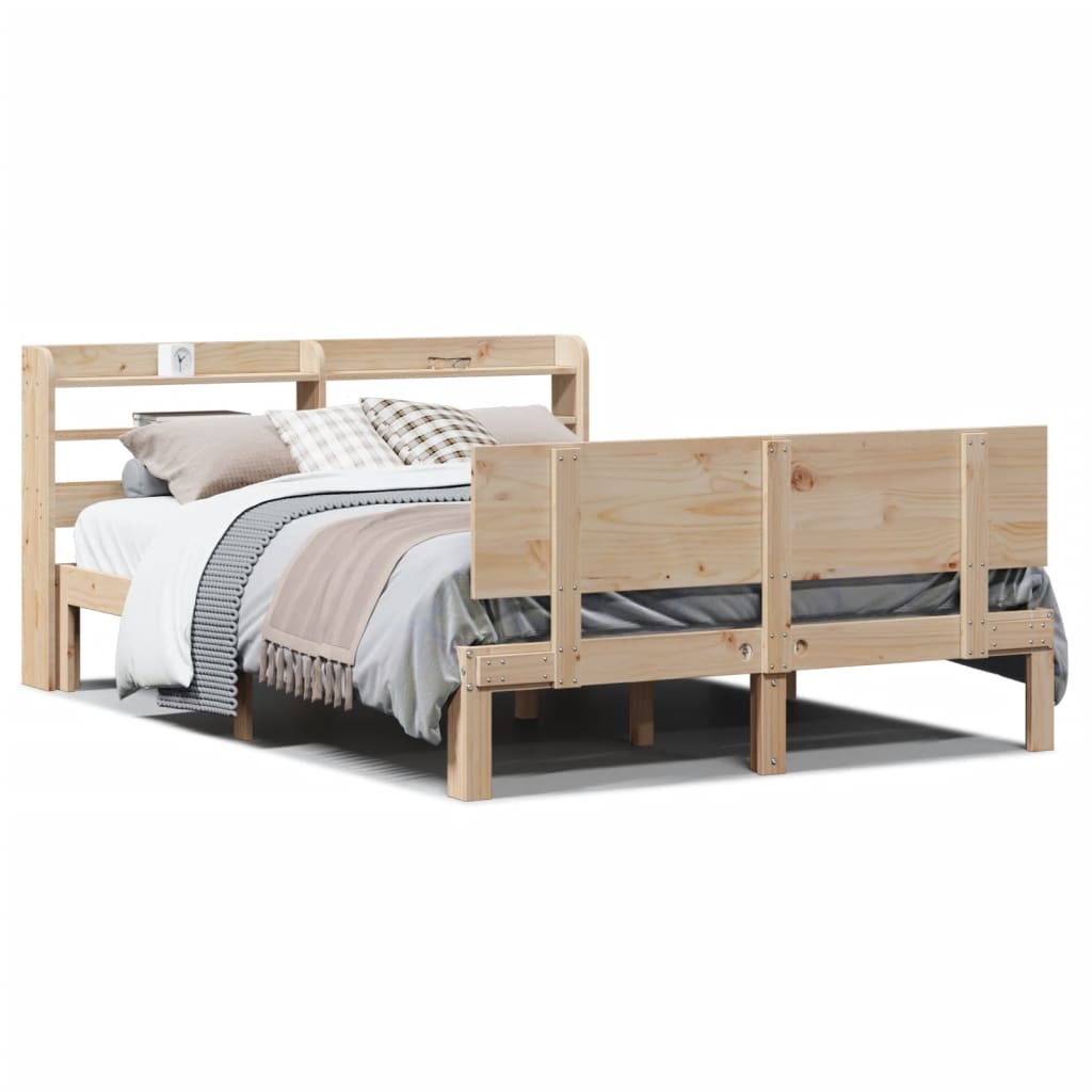Sengeramme Med Hodegavl 140X200 Cm Heltre Furu