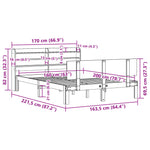 Sengeramme Med Hodegavl 160X200 Cm Heltre Furu